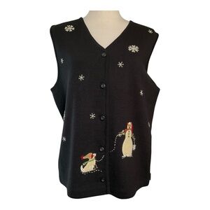 Woolrich Snowman, Dog Sweater Vest Size L